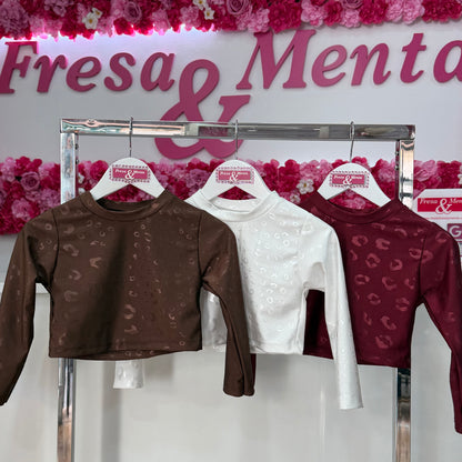 Camiseta reflejo leopardo