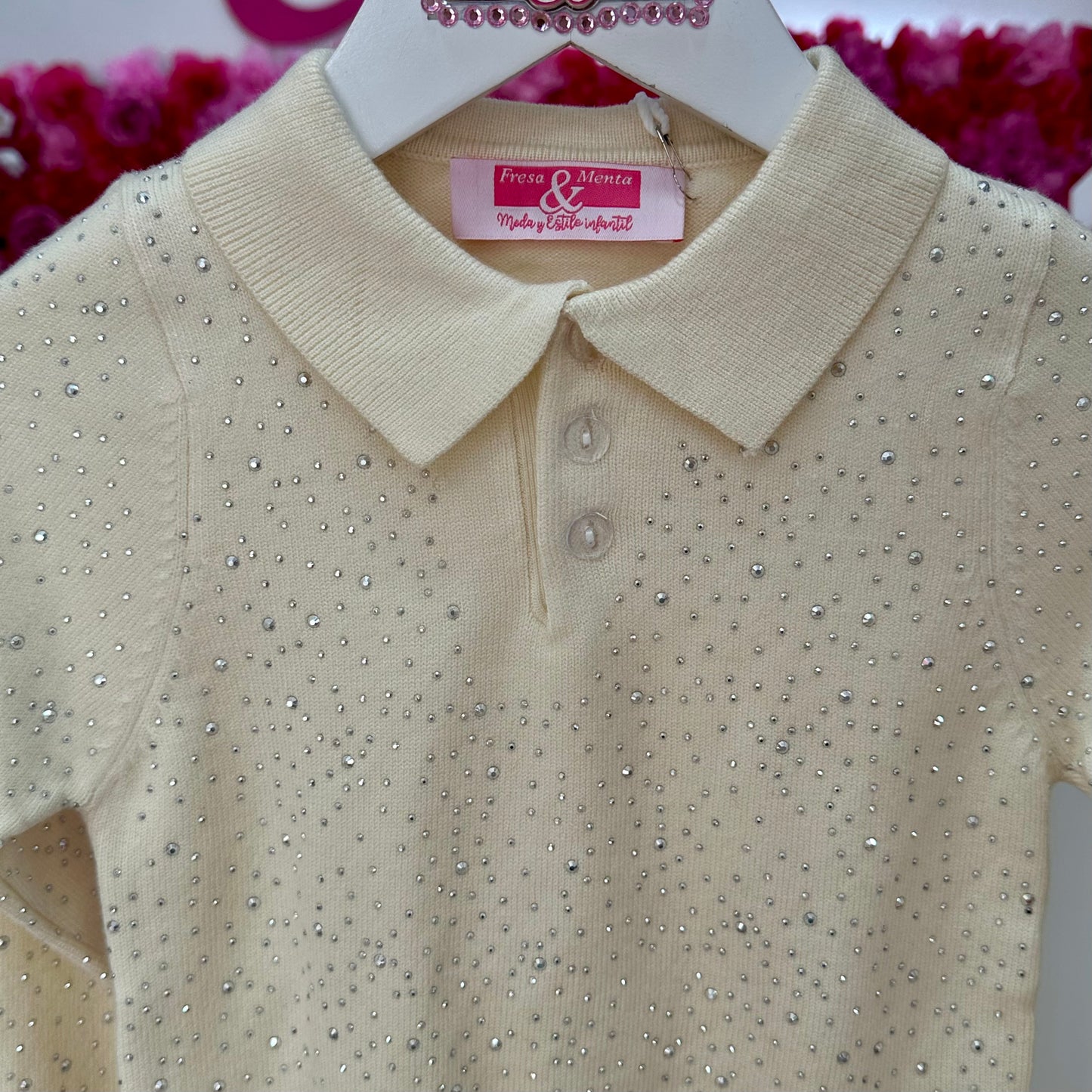 Jersey polo brillos