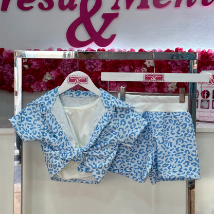 Conjunto camisa leopardo