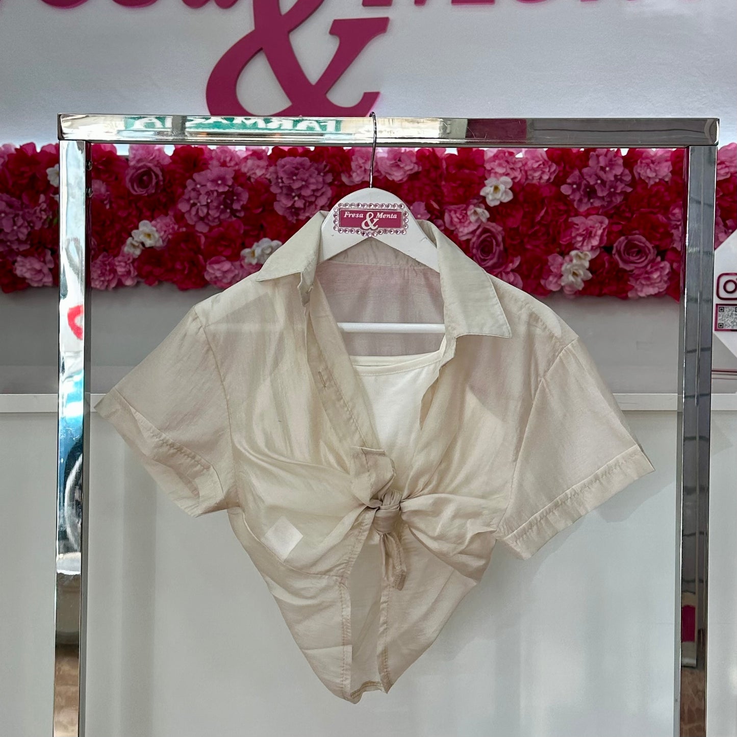 Camisa top de gasa