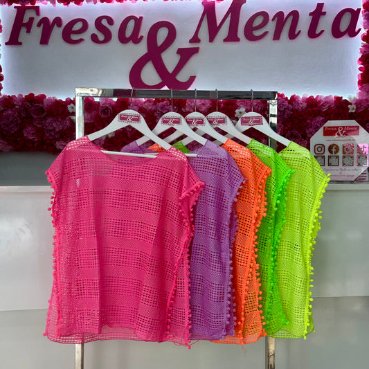 Vestidos playeros calado