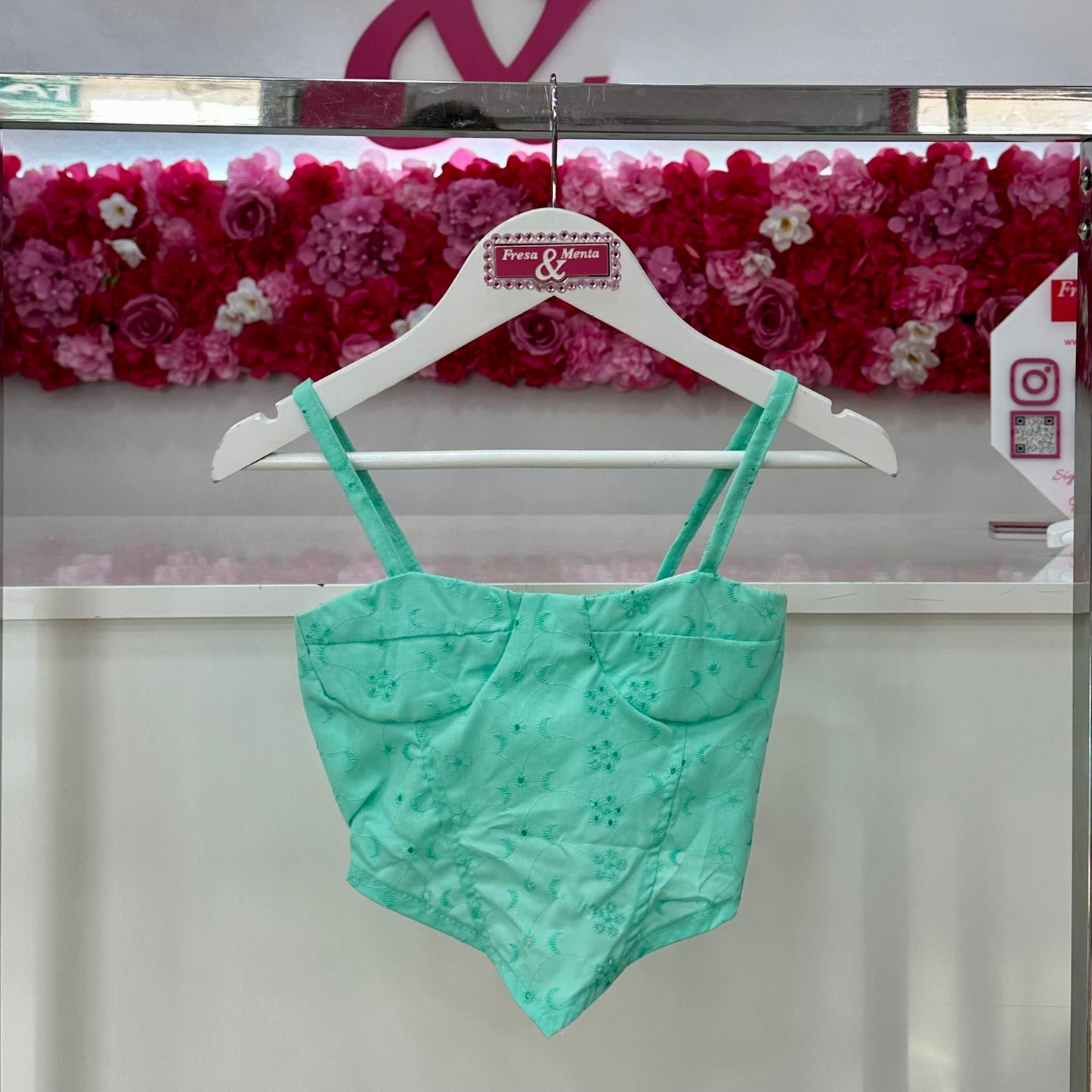 Top corset pique
