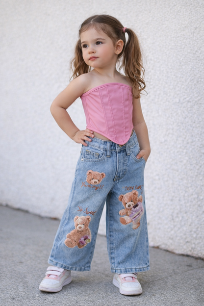 Pantalón Jeans baby ositos
