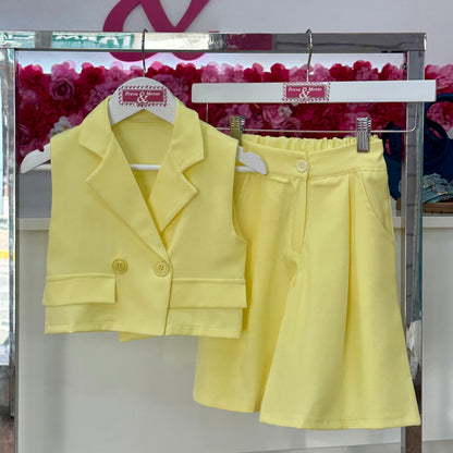 Conjunto chaleco vestir
