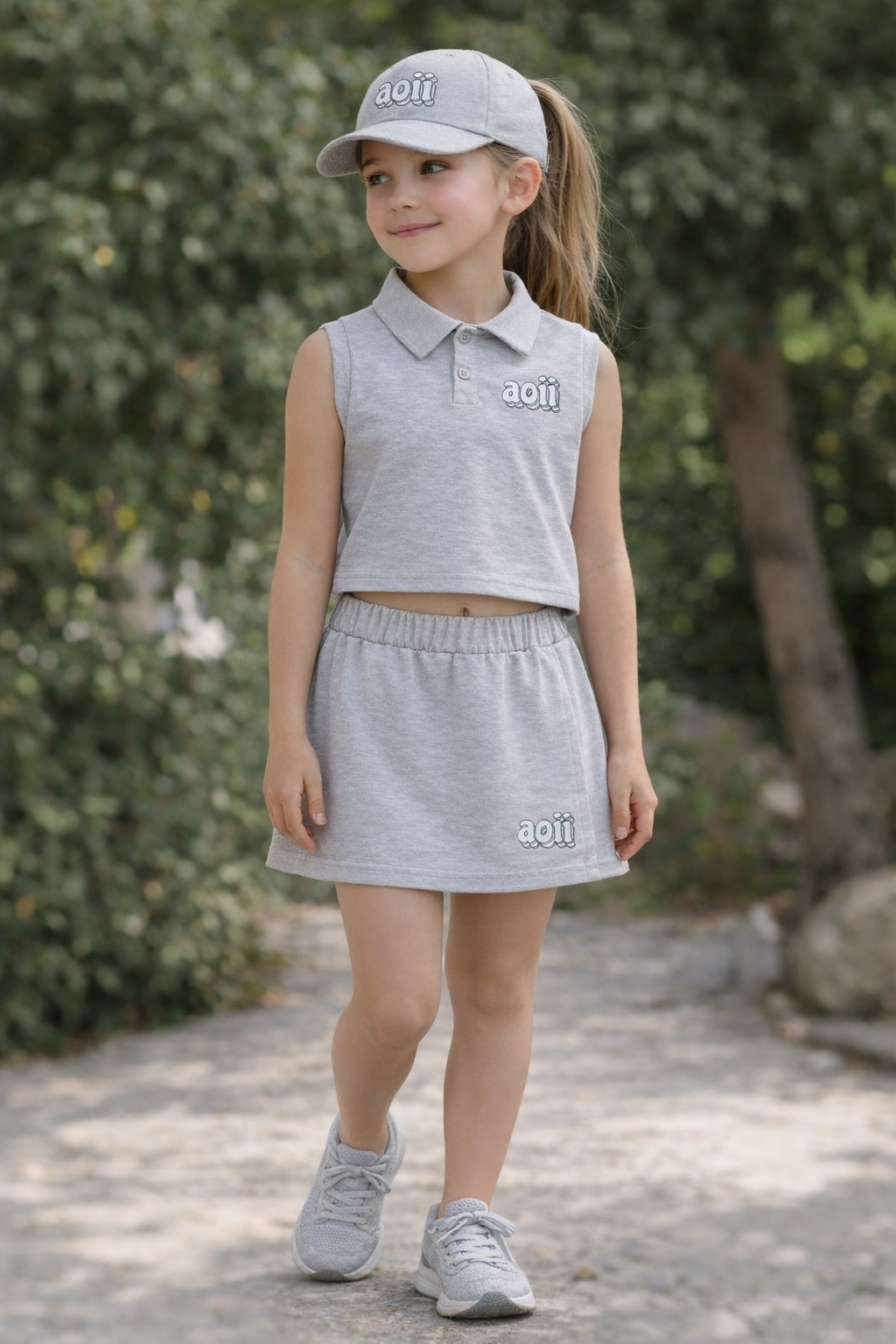 Conjunto sport polo dañada pantalón