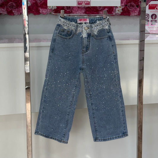 Jeans pedrería