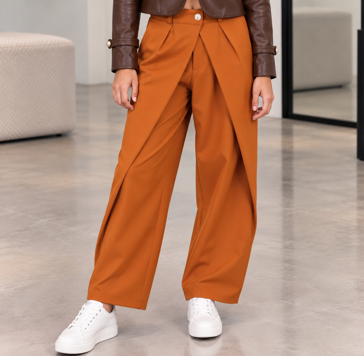 Pantalón cruzado vestir