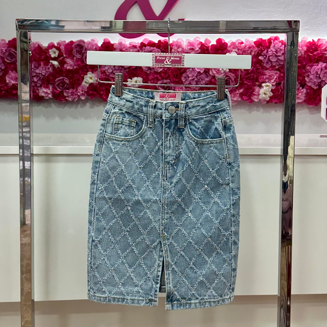 Falda larga jeans