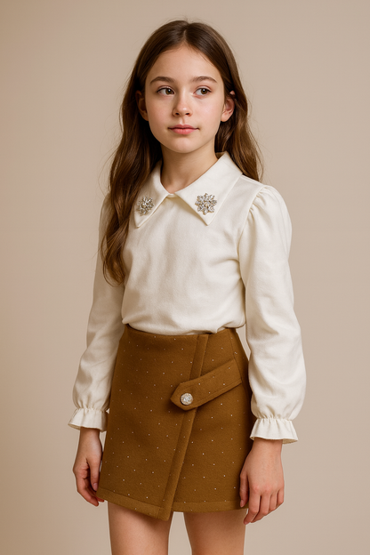 Conjunto falda pantalón