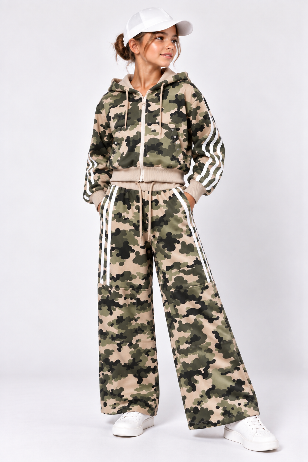 Conjunto oversized camuflaje