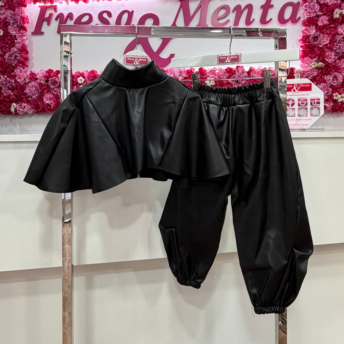 Conjunto capa poli piel