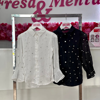 Camisa perlas