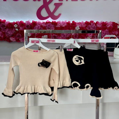 Conjunto lana falda