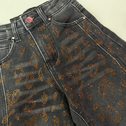 Jeans animal print brillo