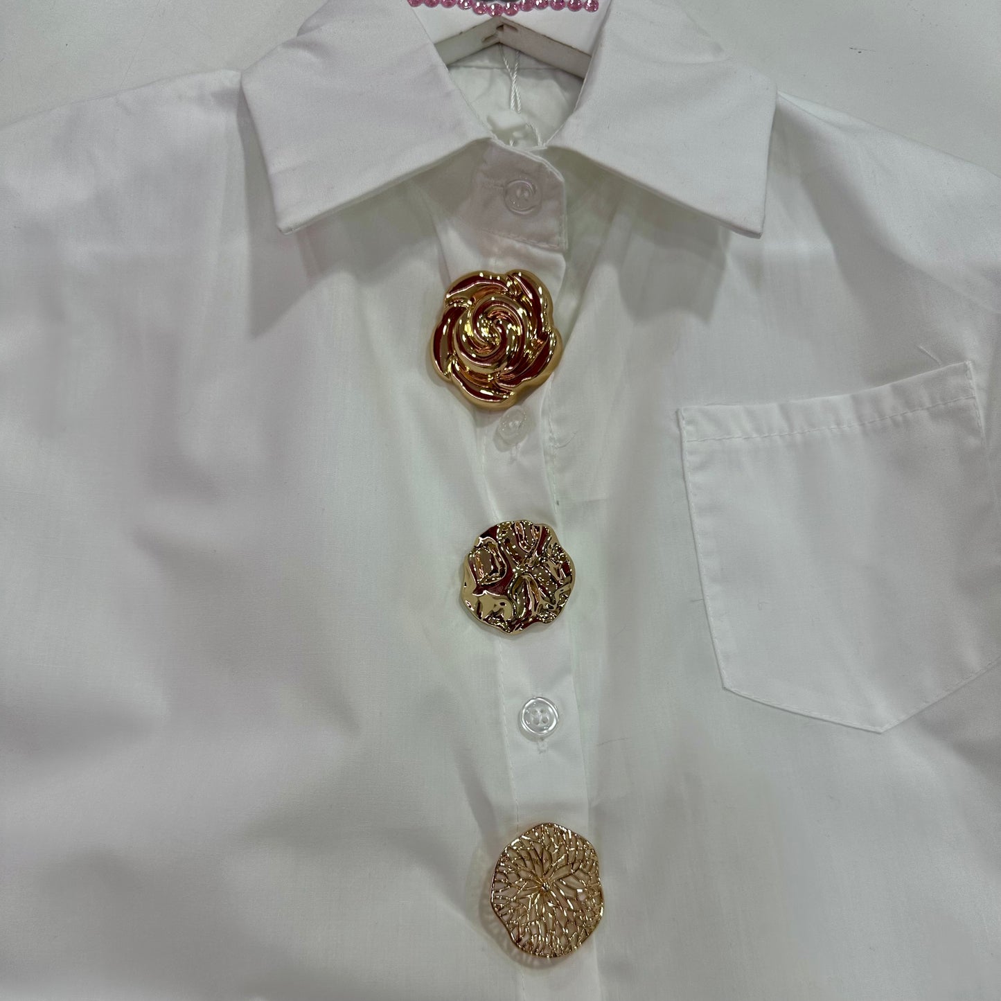 Camisa botones dorado