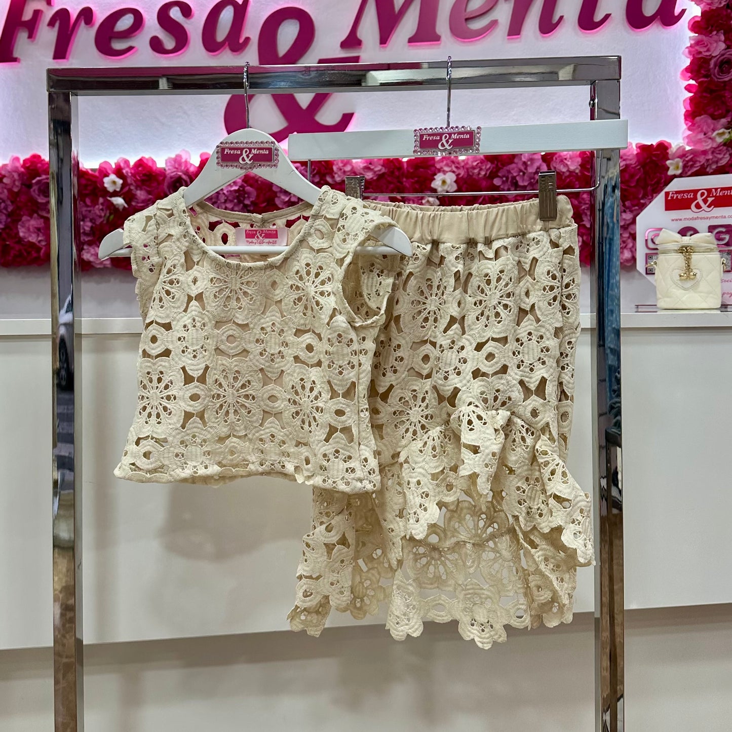 Conjunto crochet  falda