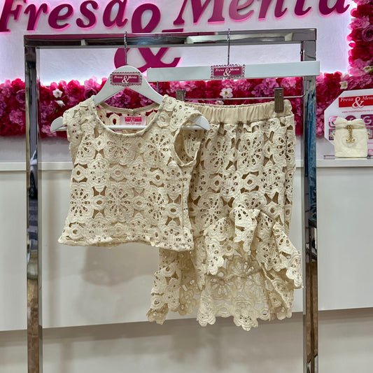 Conjunto crochet  falda