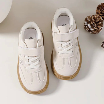 Zapatillas Beige Glitter