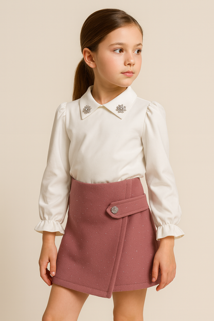 Conjunto falda pantalón