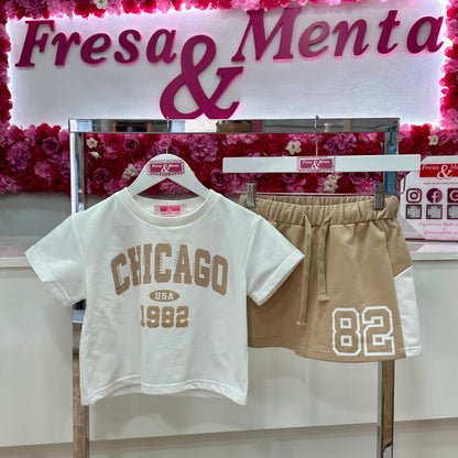 Conjunto falda pantalón