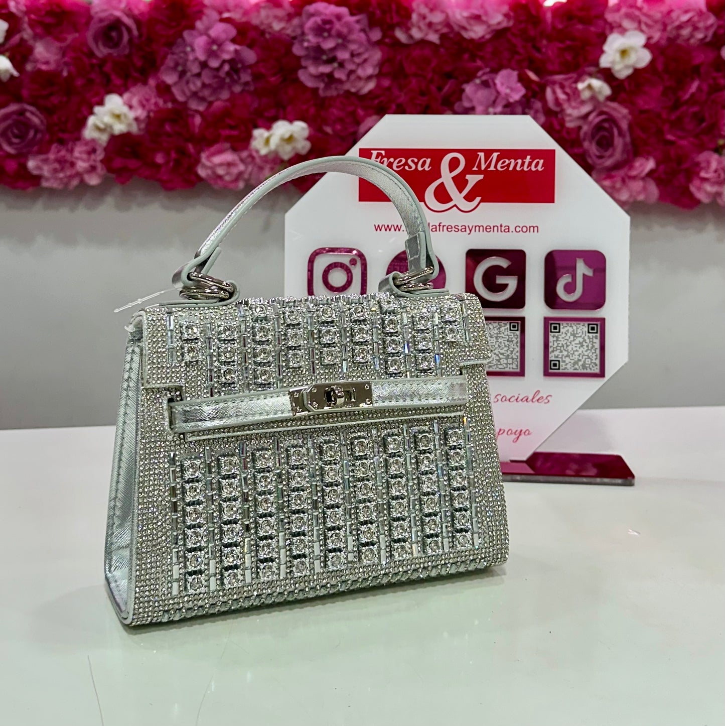 Bolso inspiración pedrería