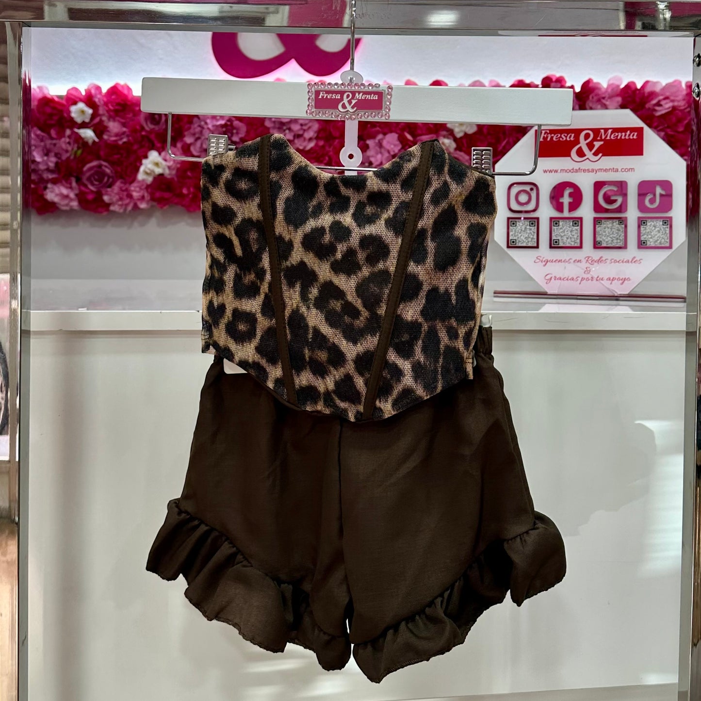 Conjunto corset short