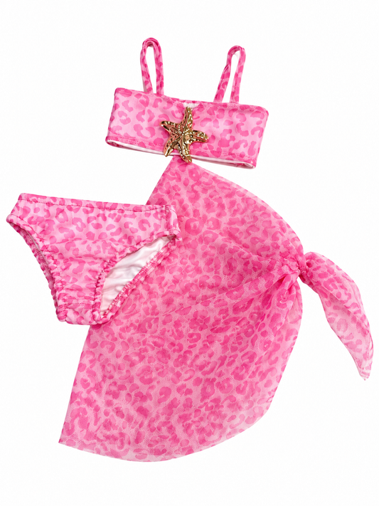 Conjunto de baño baby leopardo