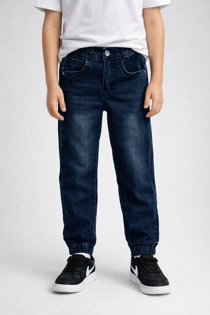 Jeans elástico con puño