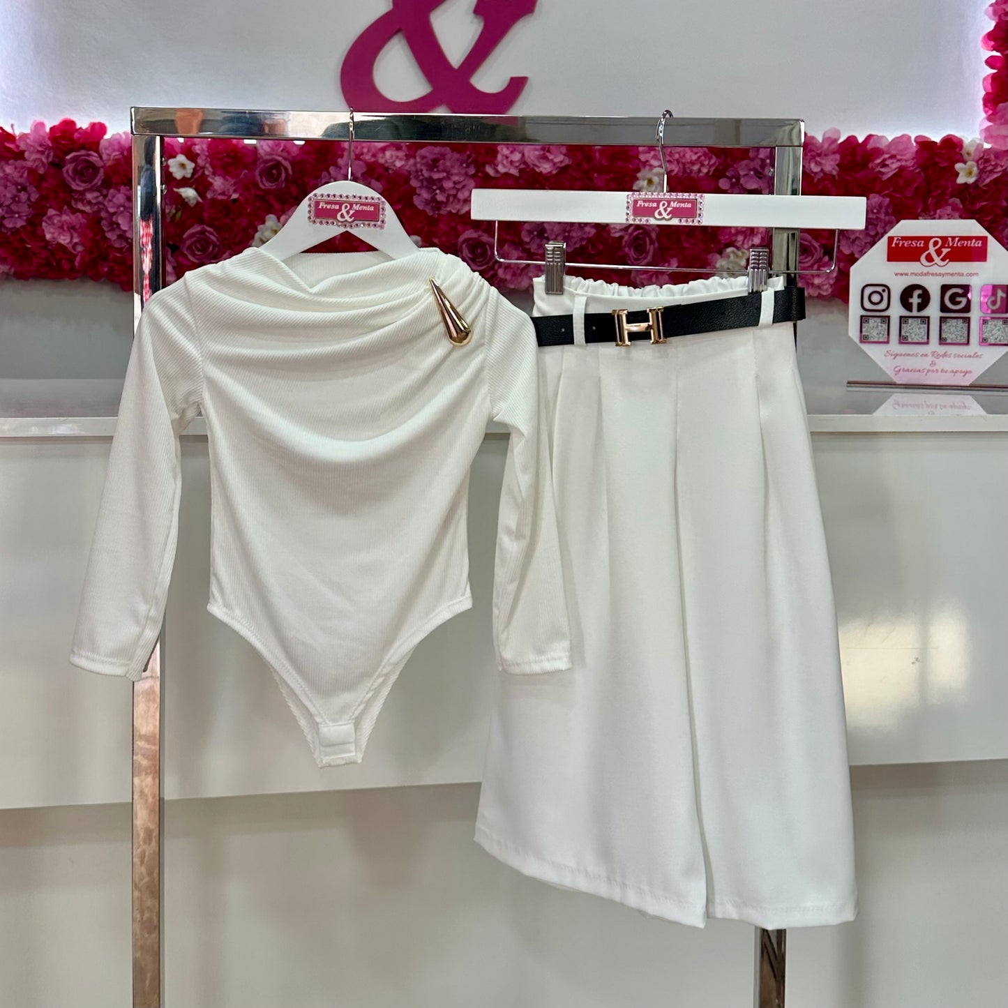 Conjunto body vestir