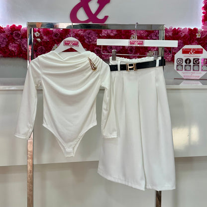 Conjunto body vestir