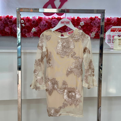 Vestido estampado en relieve