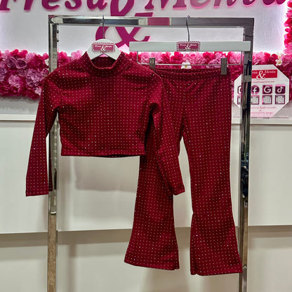 Conjunto campana brillos