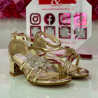 Tacones oro