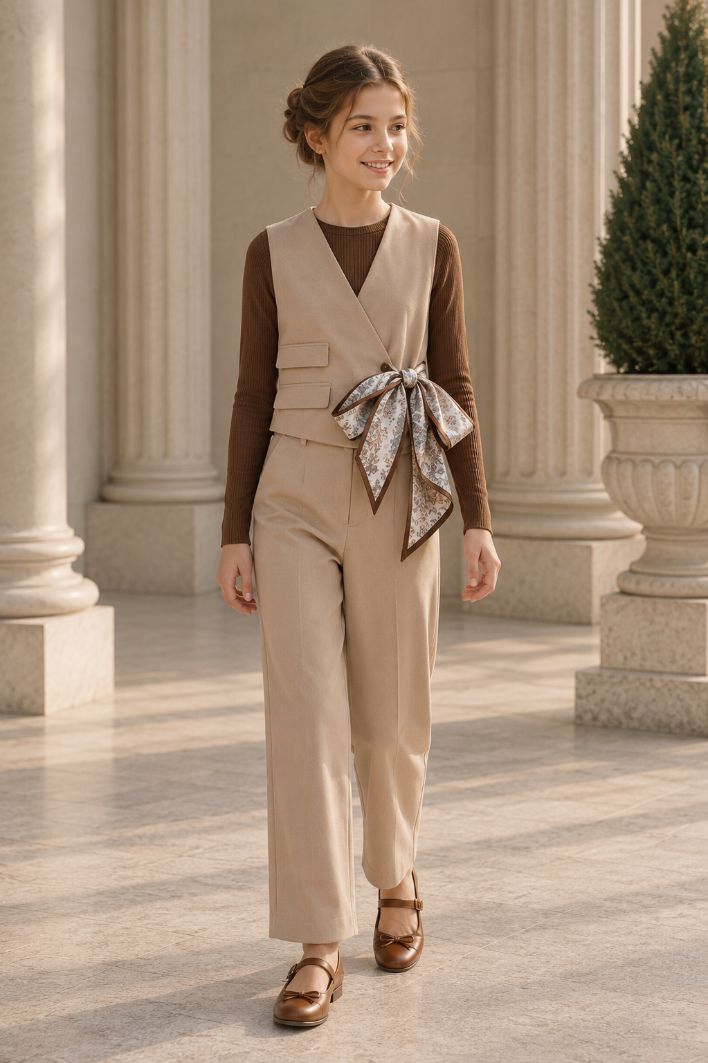 Conjunto de chaleco y pantalón