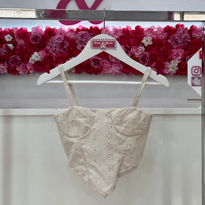 Top corset pique