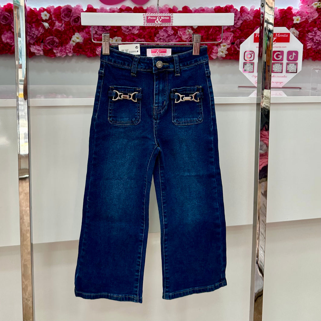 Jeans ancho elástico