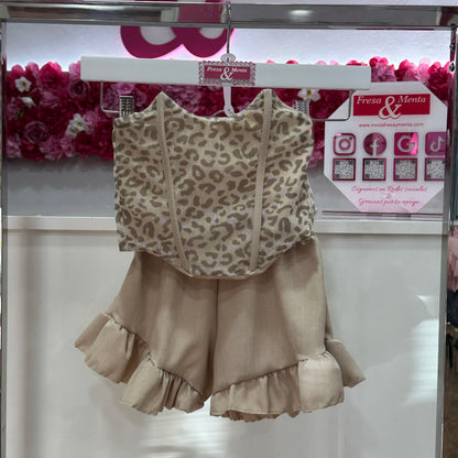 Conjunto corset short