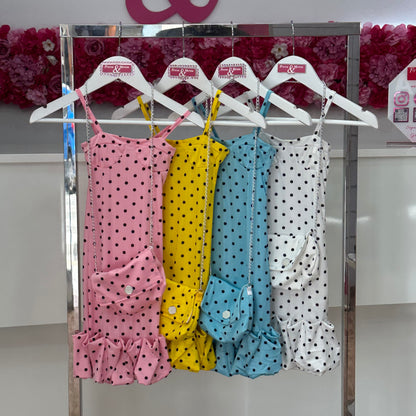 Vestido Topos volantes
