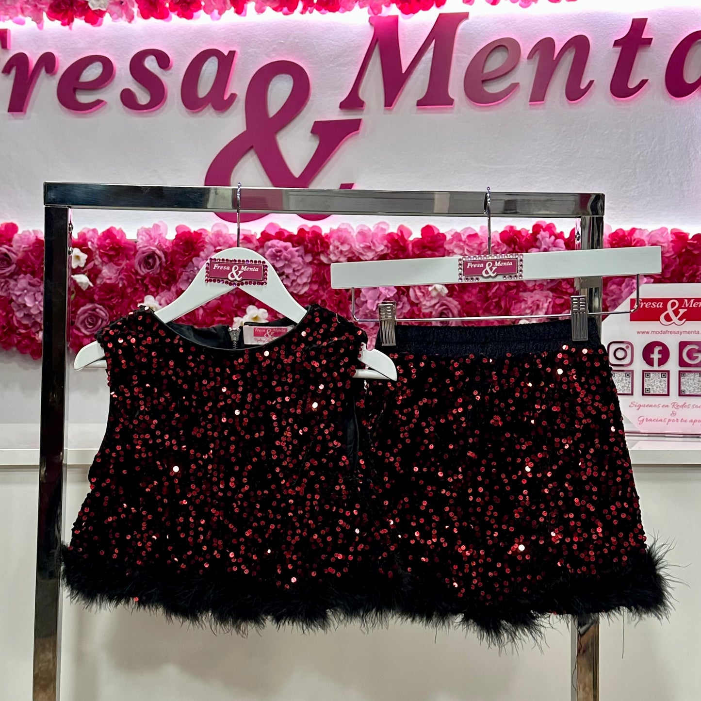 Conjunto lentejuelas