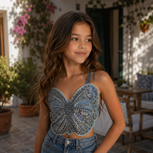 Top mariposa jeans