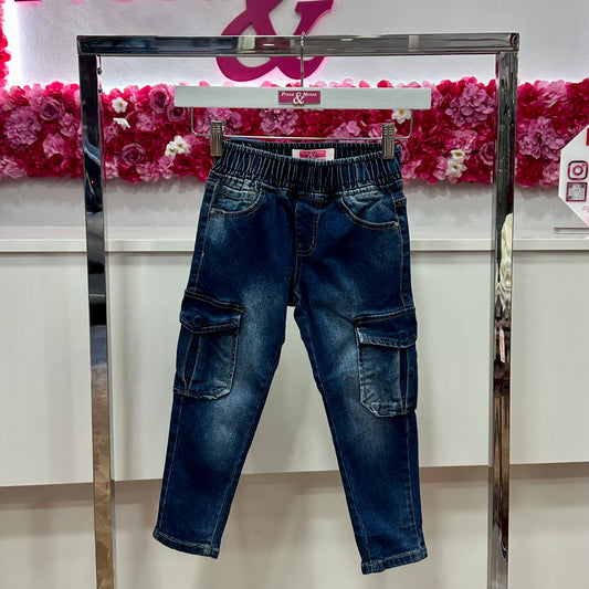 Jeans bolsillo cargo