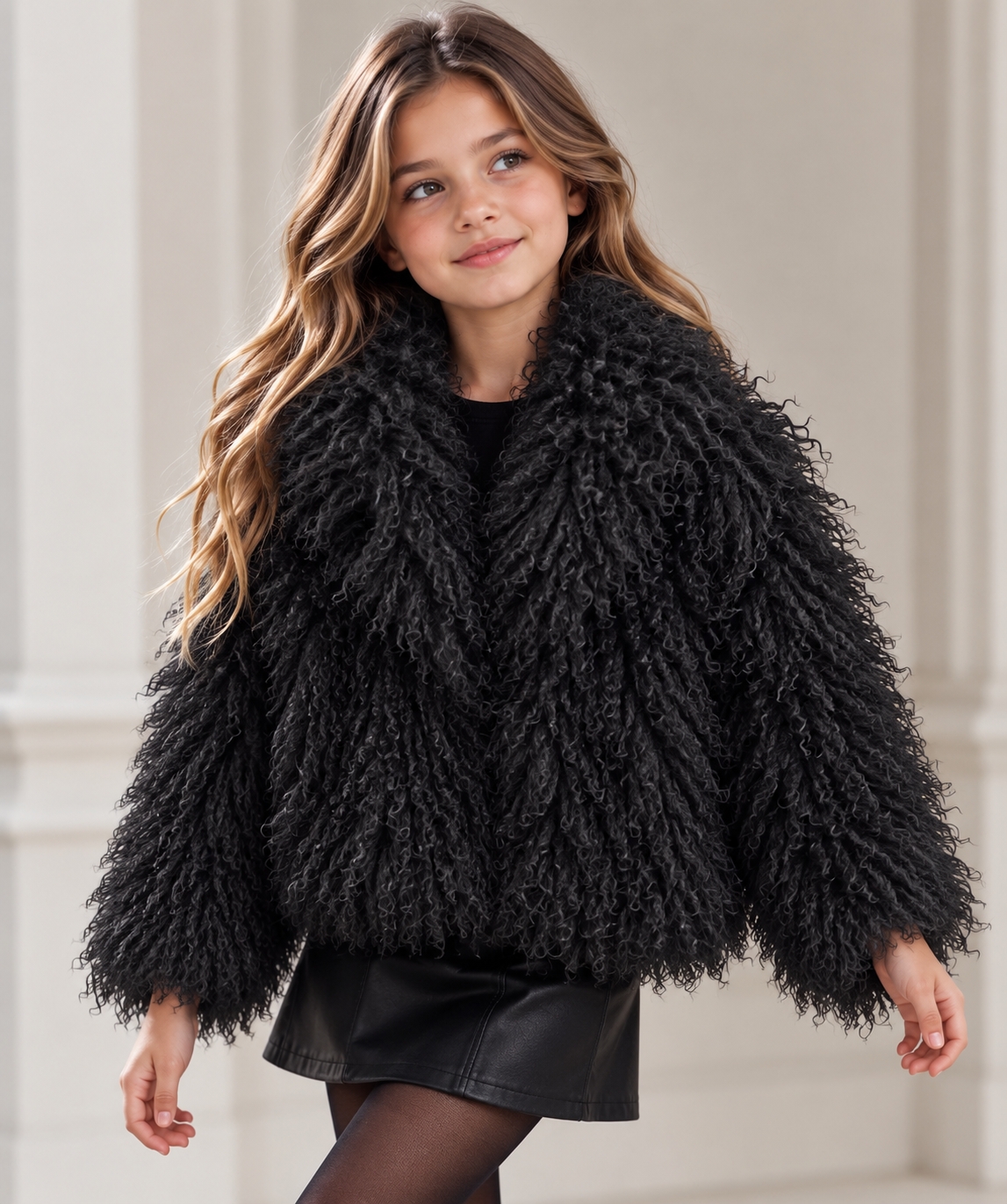 Chaqueta pelo largo