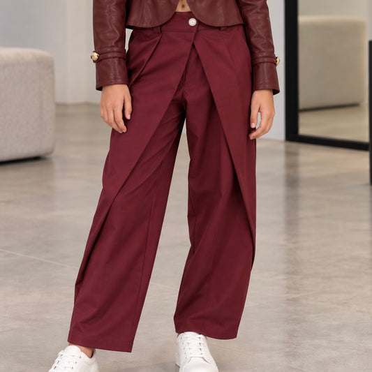 Pantalón cruzado vestir