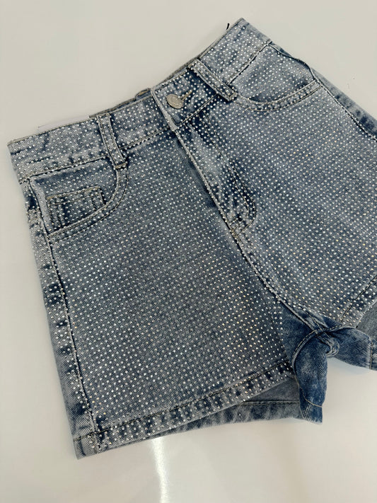 Short pedrería elástico