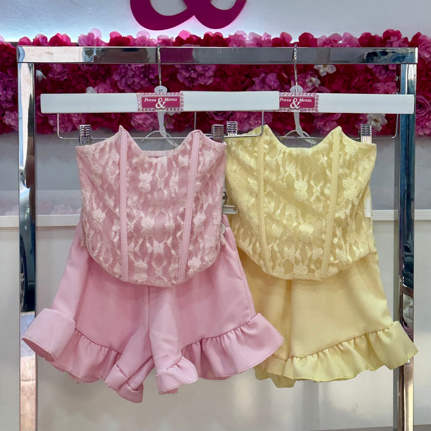 Conjunto corset short