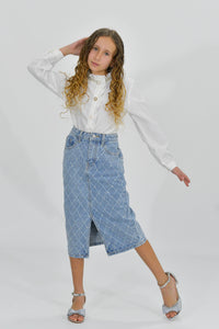 Falda larga jeans