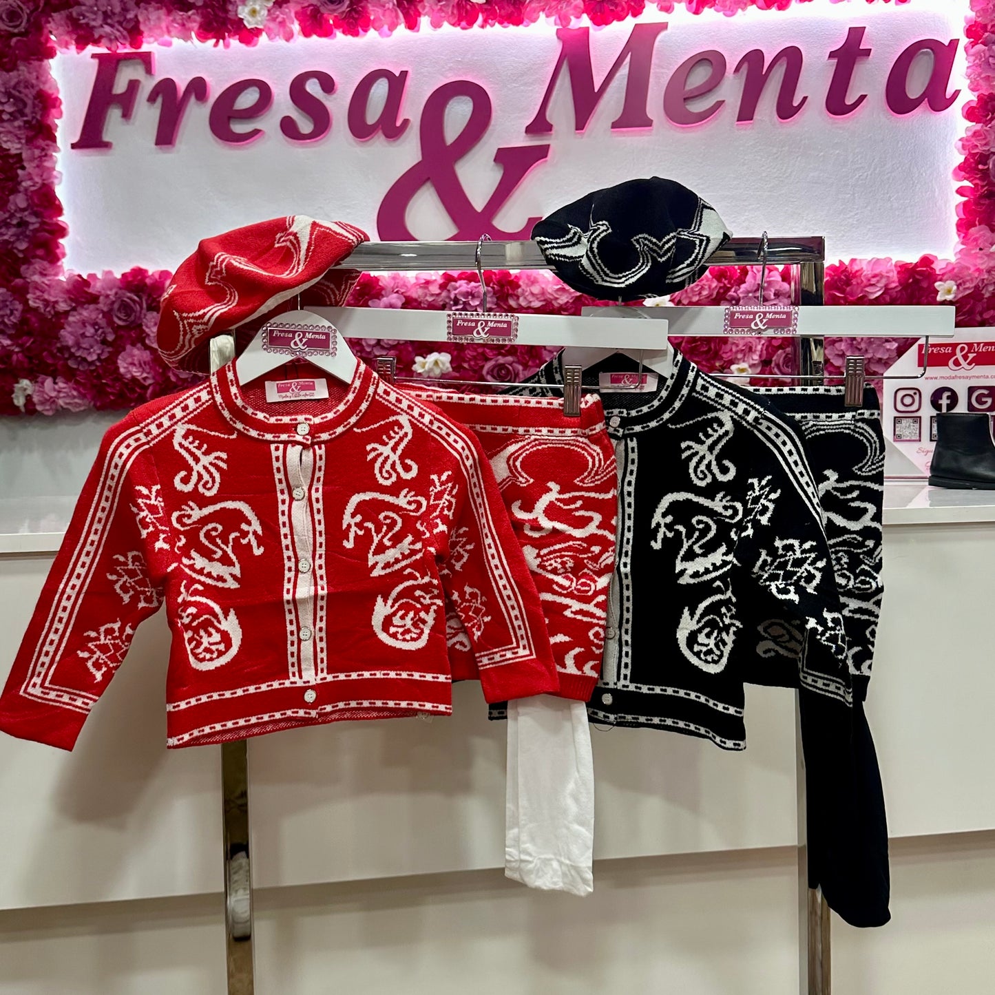 Conjunto lana con boina