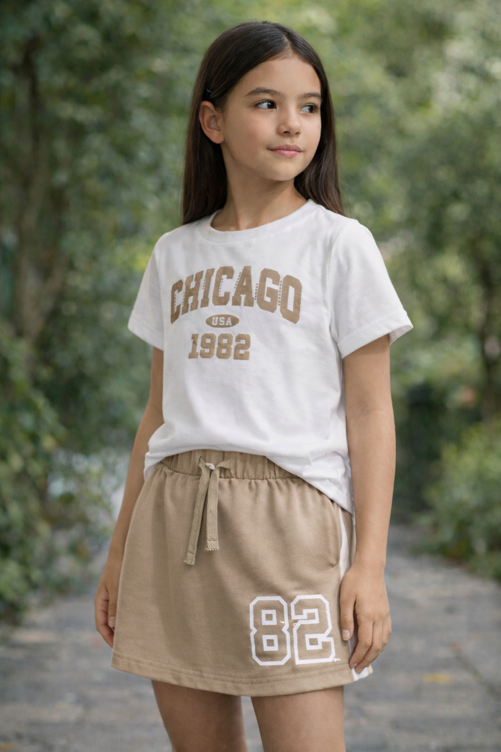 Conjunto falda pantalón