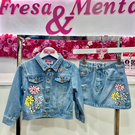 Conjunto Jeans falda