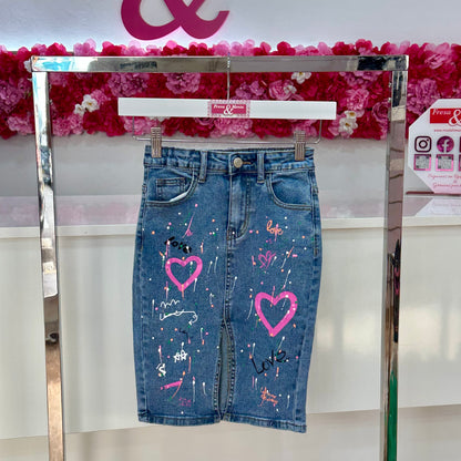 Falda jeans Love